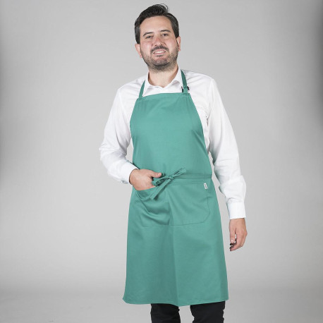 DELANTAL CON PETO Y BOLSILLO 90X75CM