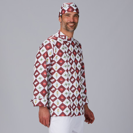 CHAQUETA COCINA UNISEX ESTAMPADO TOSCANA